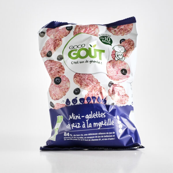 Mustikamaitselised riisisnäkid 40g Good Gout
